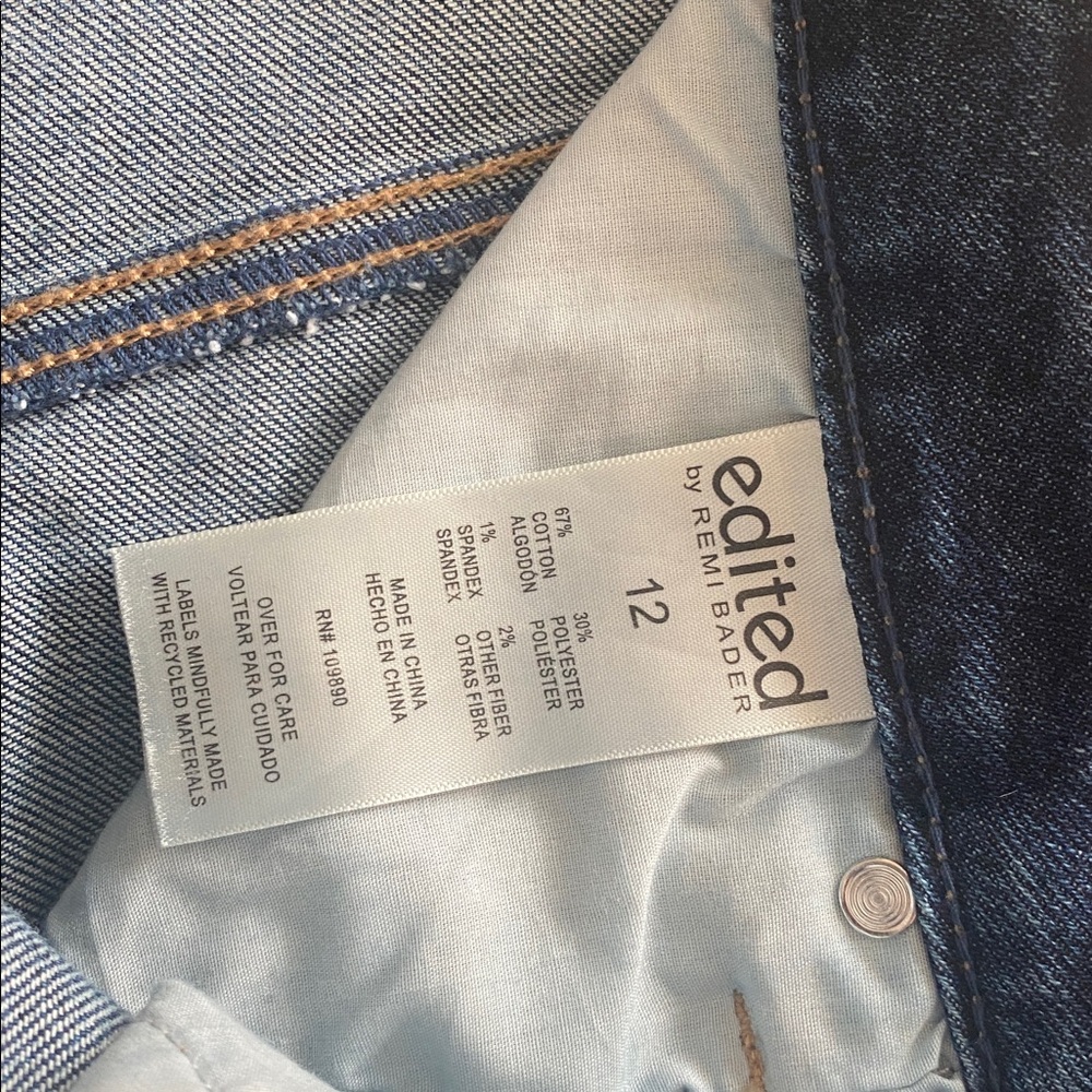 Edited by Remi Bader NWT loose straight jeans size 12 - Picture 4 of 7